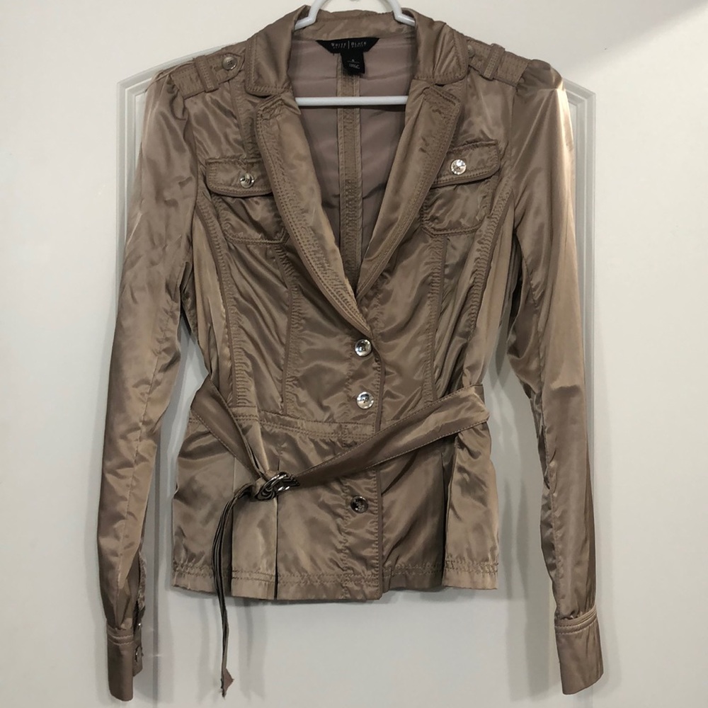 Tan Jacket, trench coat, beige spring jacket